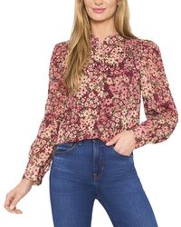 Cece - Open Collar Blouse - Lyst