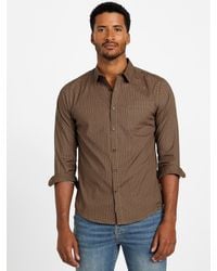 Guess - Troy Geometric Poplin Shirt - Lyst