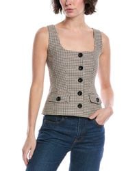Toccin - Georgia Linen-blend Button Top - Lyst