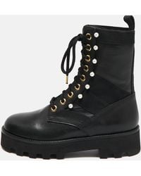 Altuzarra - Canvas And Leather Cosmo Jungle Combat Boots - Lyst