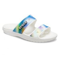 Crocs™ - Classic Solarized 207771-94s White Slide Sandals Size 13 Cro243 - Lyst