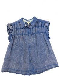 Umgee - Short Sleeve Button Up Top - Lyst