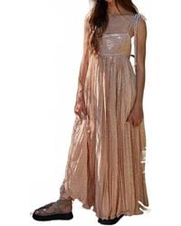 By Together - Floral Print Open Back Maxi Dress - Lyst