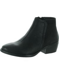 Eric Michael - Hayley Leather Almond Toe Ankle Boots - Lyst