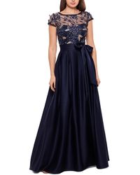 Xscape - Sequined Floral Evening Dress - Lyst