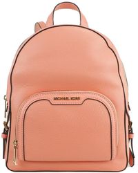 Michael Kors - Jaycee Medium Sherbert Pebbled Leather Zip Pocket Backpack Bookbag - Lyst