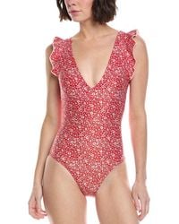 summersalt - The Ruffle Backflip One-Piece - Lyst