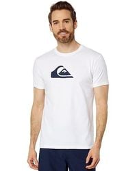 Quiksilver - T-Shirts 'Swhite Cotton Comp Logo Short Sleeves Pullover Fts217 - Lyst