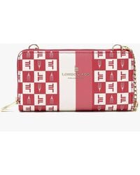 London Fog - Diana Signature Double Zip Crossbody Bag And Wallet Combo - Lyst