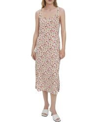 Vero Moda - Floral Mid-calf Midi Dress - Lyst