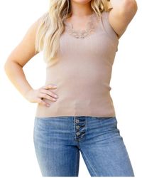 Bibi - I Can Love You Better Lace Tank Top - Lyst