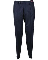 Michael Coal - Tailored Virgin Wool Trousers With Classic Fit - Lyst