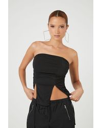 Forever 21 - Ruched Drawstring Tube Top - Lyst