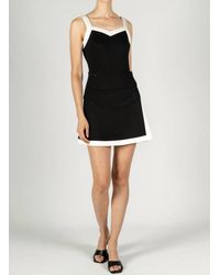 P.Cill - Butter Modal Contrast Mini Skirt - Lyst