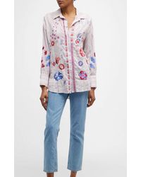Johnny Was - Piper Relaxed Oversized Shirt - Lyst