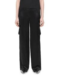 Theory - Mid-rise Wide Leg Cargo Pants - Lyst