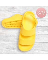 Fashnzfab - Solid Soft Sole Sandals Slippers S/M - Lyst