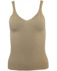 Theo the Label - Eos Ribbed V-tank Top - Lyst
