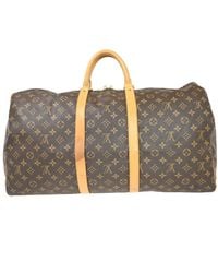 Louis Vuitton - Keepall 55 Canvas Travel Bag (pre-owned) - Lyst