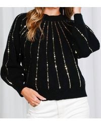 Vine & Love - Sequined Dolman Sleeve Sweater - Lyst