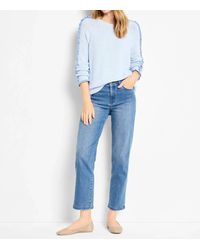 NIC+ZOE - Renee Ruffled Down Sweater - Lyst