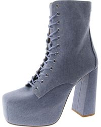 Steve Madden - Confident Lace-Up Platform Mid-Calf Boots - Lyst