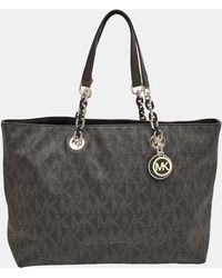 MICHAEL Michael Kors - Signature Coated Canvas Cynthia Large Tote - Lyst
