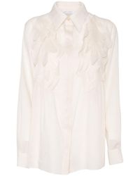 Alberta Ferretti - Cotton Shirt With Classic Collar - Lyst