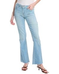 L'Agence - Sneeki Low-Rise Sneaker Straight Jean - Lyst