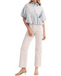 ..,merci - Pleated Bubble Hem Button Down Top - Lyst