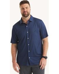 Nautica - Big & Tall Printed Classic Fit Button-Down Polo - Lyst