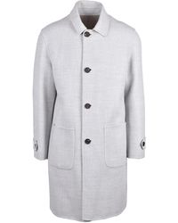 Eleventy - Light Wool Reversible Coat - Lyst