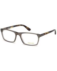 Tom Ford - Rectangle Full Rim, With A Transparent Frame And Clear Demo Lenses Lens - Lyst