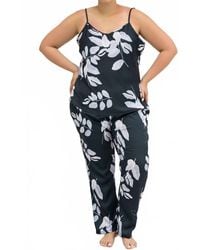 ISAYES - Floral Scoopneck Pajama Set - Lyst