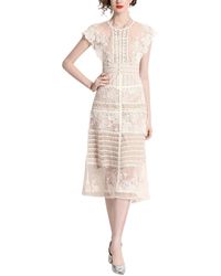 DZA - Midi Dress - Lyst