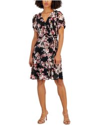 Connected Apparel - Petites Wedding Guest Above-knee Shift Dress - Lyst