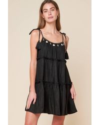TRUEDAMES - Through The Arbor Woven Mini Dress - Lyst