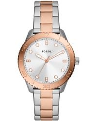 Fossil - Dayle Three-hand, Stainless Steel Watch - Lyst