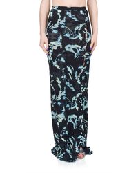 Priscavera - Mesh Button Down Maxi Skirt - Lyst