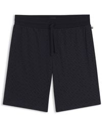 BOSS - Drawstring Pajama Shorts - Lyst