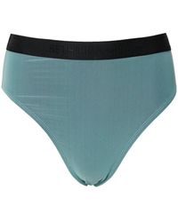 Beth Richards - Mesh Overlay Kim Bikini Bottom - Lyst