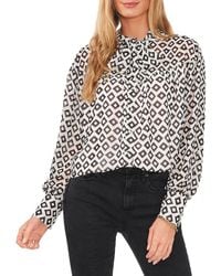 Vince Camuto - Chiffon Long Sleeves Blouse - Lyst