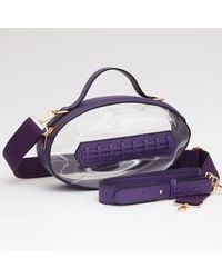 Fashnzfab - Football Shaped Transparent Crossbody Bag - Lyst