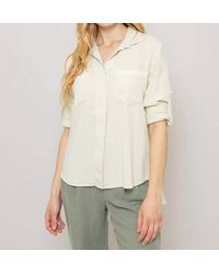 Bella Dahl - Split Back Button Down Shirt - Lyst