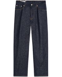 Dries Van Noten - Straight-Leg Dark Denim Trousers With Classic Five-Pocket Design - Lyst