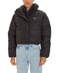 Calvin Klein - Black Polyester Jackets & Coat - Lyst
