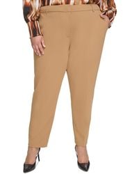 Calvin Klein - Plus High Rise Ankle Straight Leg Pants - Lyst
