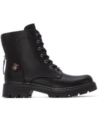 Xti - Back Zipper Combat Booties Refresh Collection By - Lyst