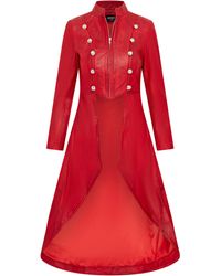Infinity Leather - Gothic Full Length Edwardian Leather Coat - Lyst