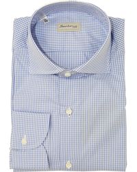 Sartorio Napoli - Micro Gingham Cotton Dress Shirt - Lyst